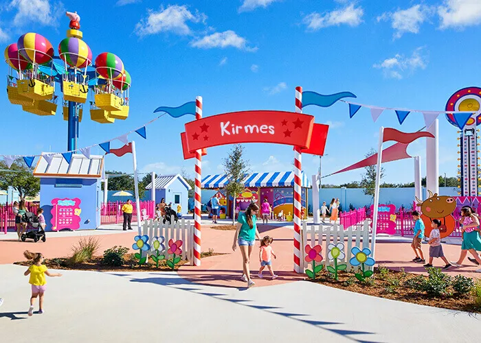 Fun Fair area at Peppa Pig Park at Guenzburg